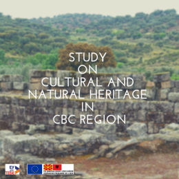 Study on Cultural and natural heritage in CBC region NMK-AL